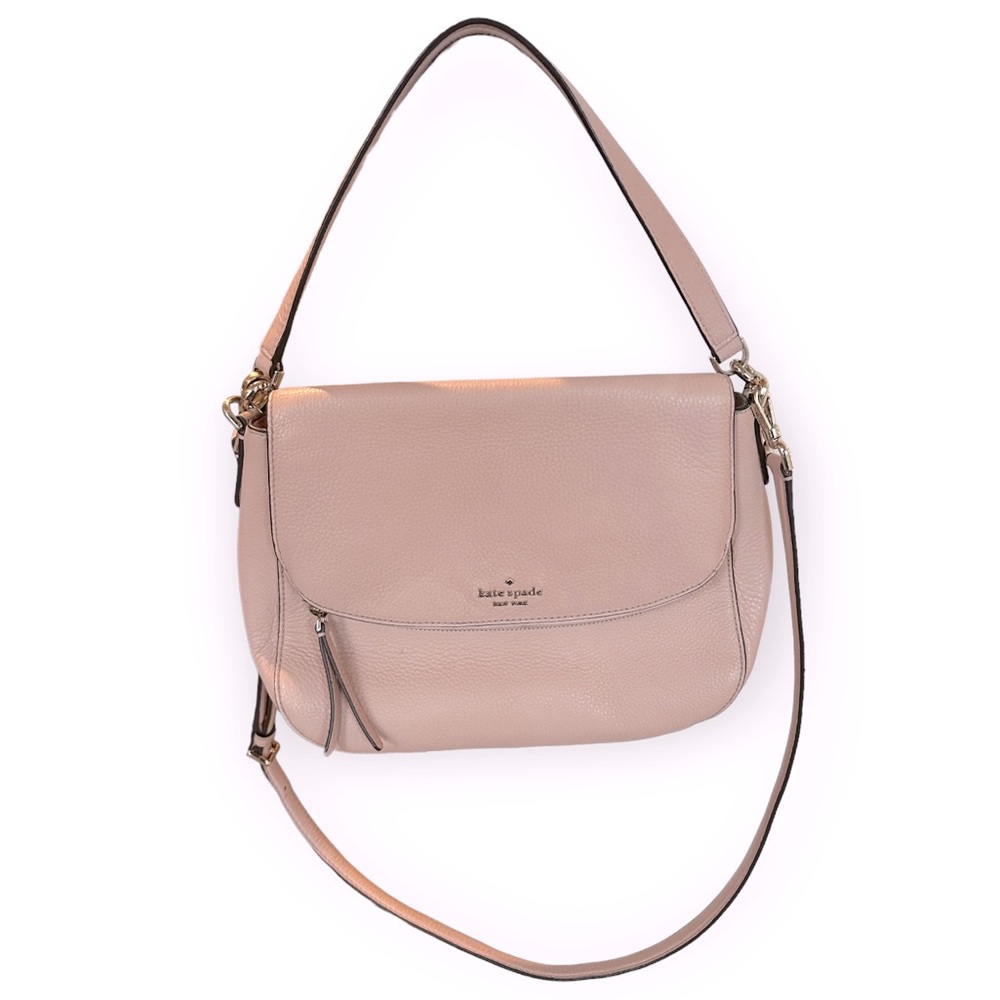 Kate Spade New York Jackson medium flap shoulder bag Rosy Cheeks leather